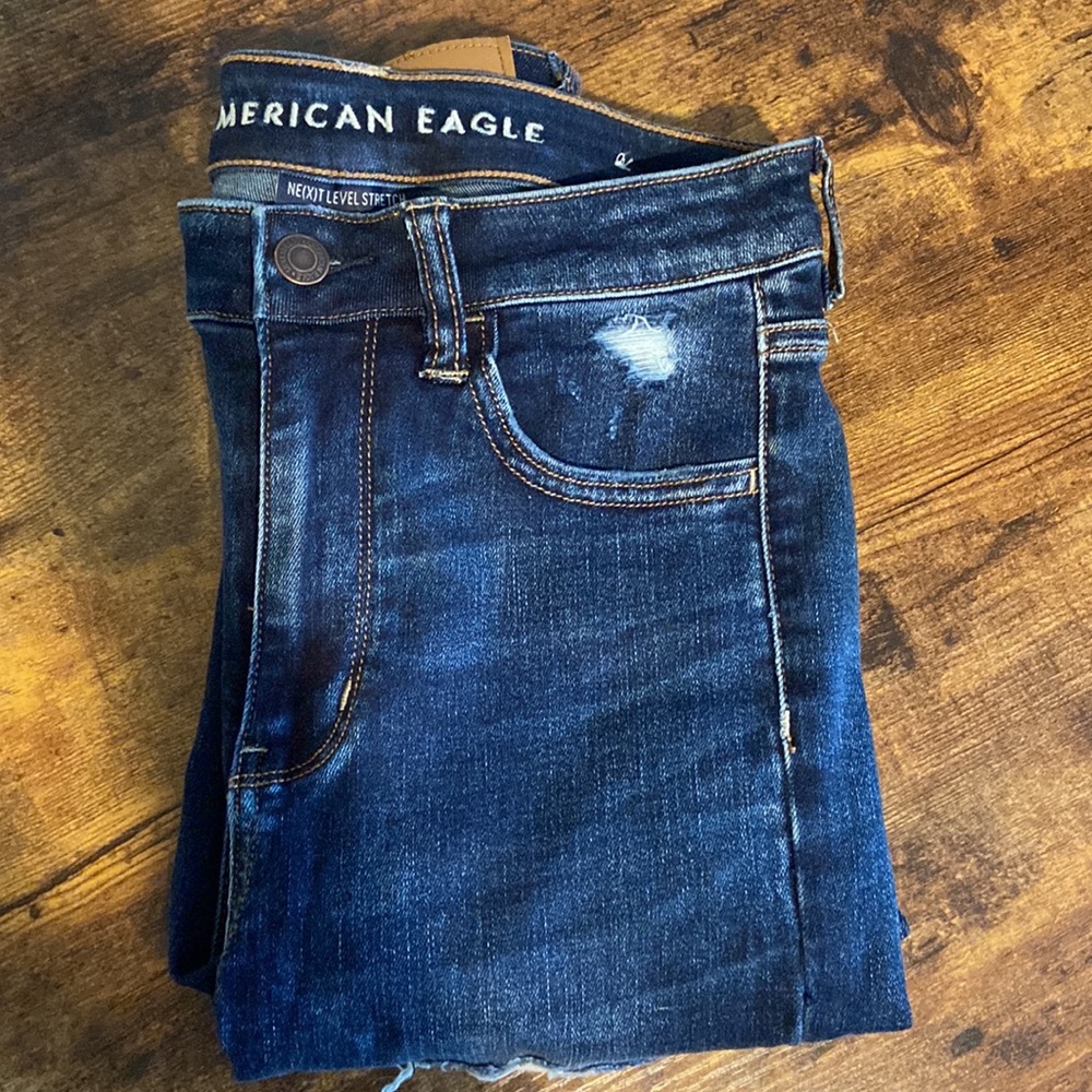 American Eagle Next Level Stretch Ripped Jeans